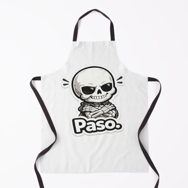 Item preview, Funny Skeleton "Paso." Sticker | Smug Skull Crossed Arms Cartoon Design designed and sold by SkeletonMood.
