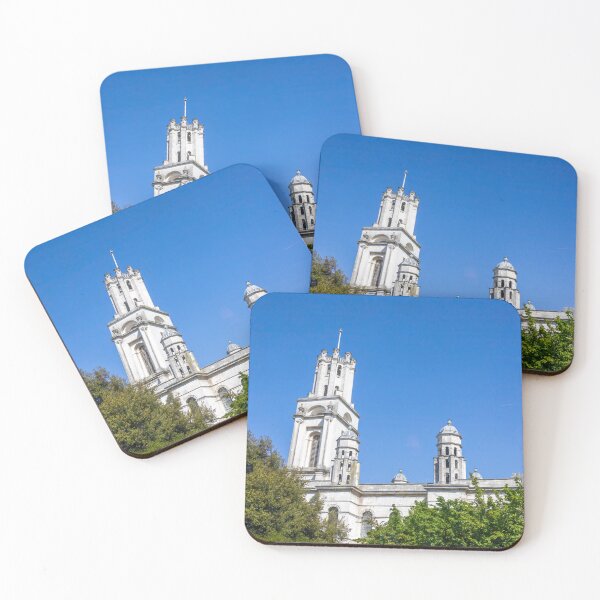 Item preview, Historic London Building Against Clear Blue Sky designed and sold by jrtwynam.