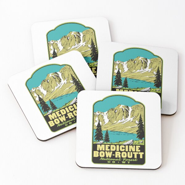 Item preview, Medicine Bow Routt National Forests Wyoming Retro designed and sold by HalpinDesign.