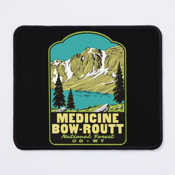 Item preview, Medicine Bow Routt National Forests Wyoming Retro designed and sold by HalpinDesign.