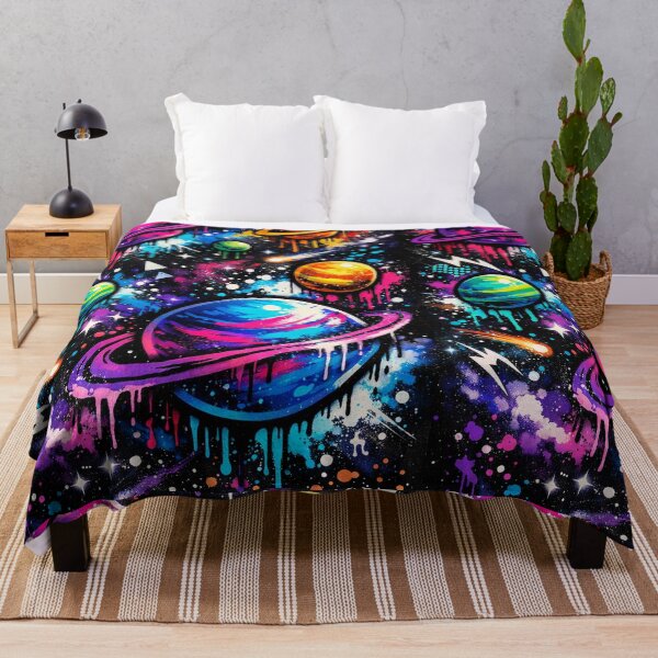 Item preview, Colorful Space Street Art Illustration designed and sold by Black Signal.