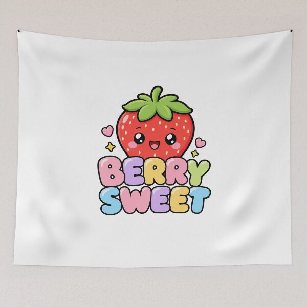 Item preview, Berry Sweet Sweet Kawaii Strawberry designed and sold by BoosterShop.