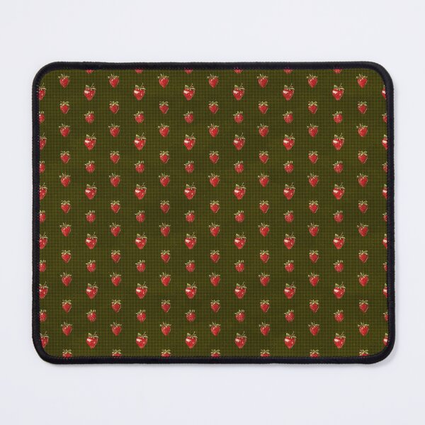 Item preview, Strawberry Dark Green Plaid Pattern  designed and sold by LouieVanille.