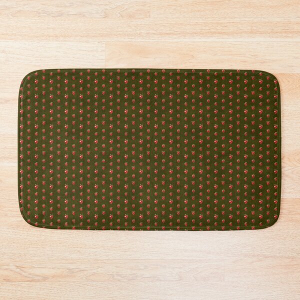 Item preview, Strawberry Dark Green Plaid Pattern  designed and sold by LouieVanille.