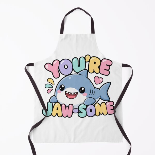 Item preview, You're jaw-some! Cute Kawaii Shark designed and sold by BoosterShop.