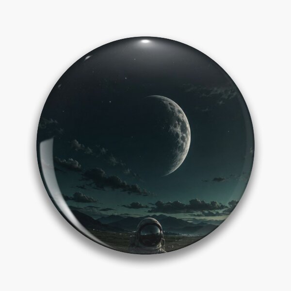 Item preview, Astronaut Under Crescent Moon designed and sold by BHOWMIK STORE.