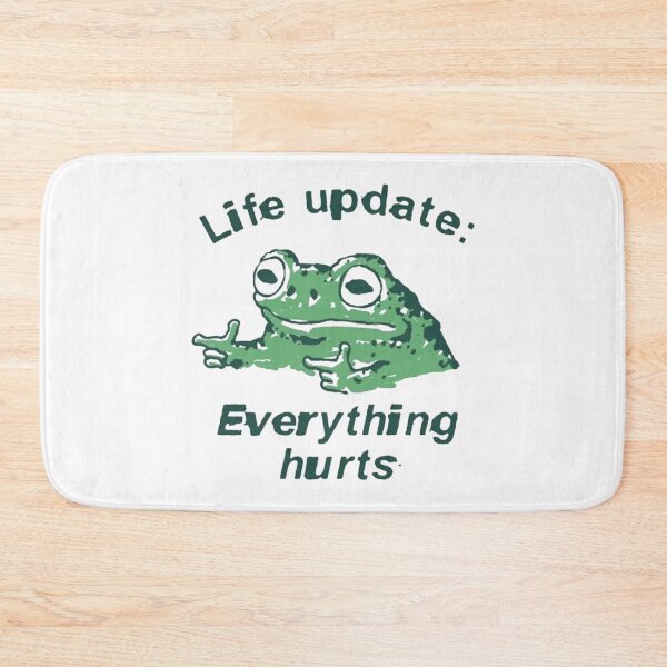 Item preview, Life Update: Everything Hurts – Frog Humor Illustration ?? designed and sold by WATEKE.