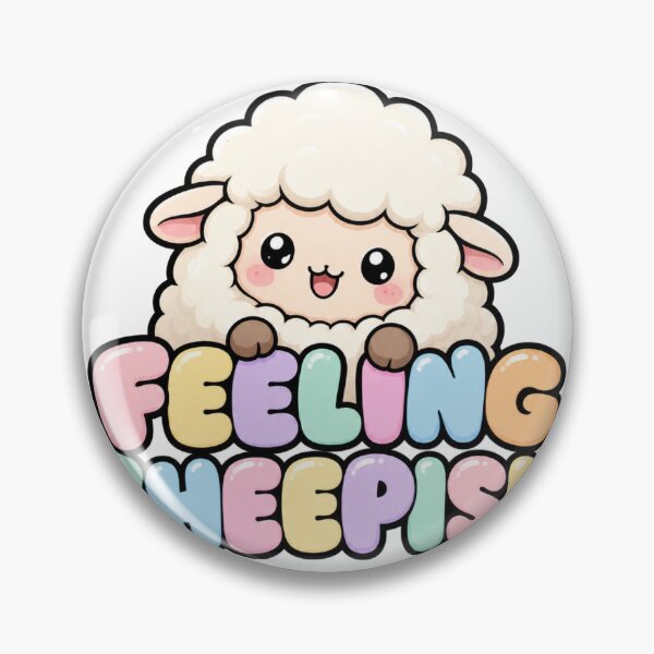 Item preview, Feeling Sheepish Cute Kawaii Sheep designed and sold by BoosterShop.