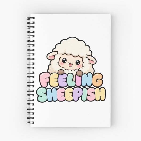 Item preview, Feeling Sheepish Cute Kawaii Sheep designed and sold by BoosterShop.