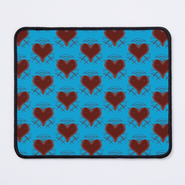 Item preview, Abstract Geometric Heart Art - Burgundy & Turquoise Line Art designed and sold by CaramelCo.