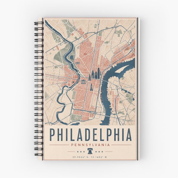 Item preview, Philadelphia Minimalist City Map designed and sold by Furflix.