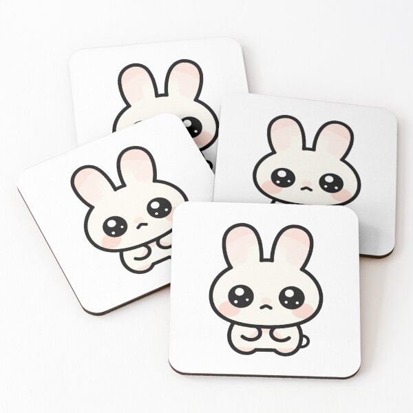 Item preview, Cute Begging Kawaii Bunny Cartoon | Adorable Rabbit Sticker & Gift Design designed and sold by Rood Art Studio.