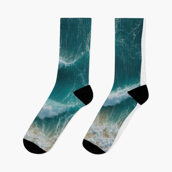 Item preview, Turquoise sea waves from above at the beach designed and sold by Fotografin1981.