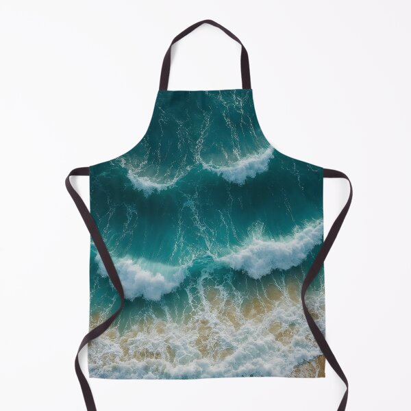 Item preview, Turquoise sea waves from above at the beach designed and sold by Fotografin1981.