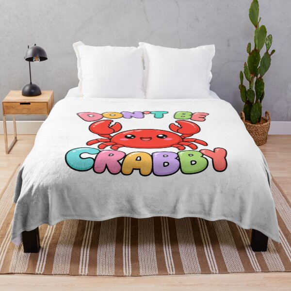 Item preview, Don't Be Crabby! Cute Kawaii Crab designed and sold by BoosterShop.