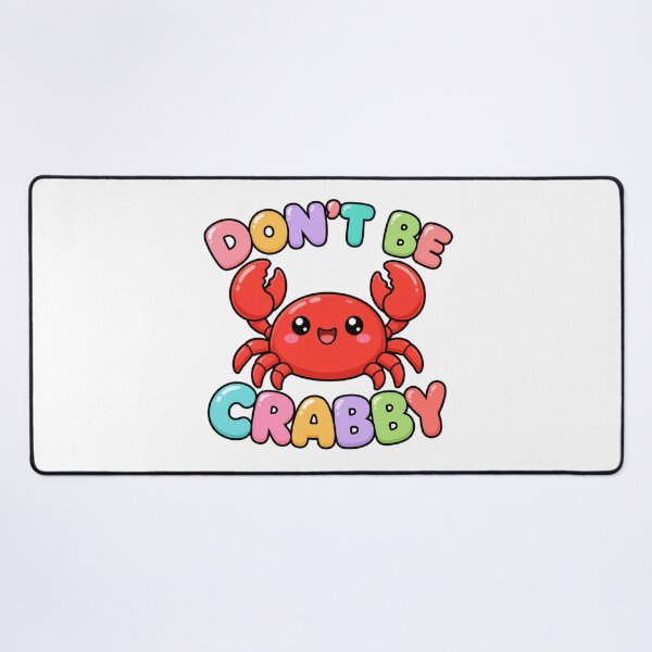Item preview, Don't Be Crabby! Cute Kawaii Crab designed and sold by BoosterShop.