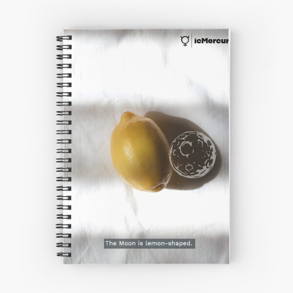 Item preview, The Moon Is Lemon-Shaped | Space Fact Art designed and sold by icMercury.