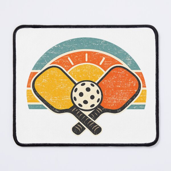 Item preview, Pickleball Paddles Retro Sunset Vintage Badge designed and sold by eignvalue.