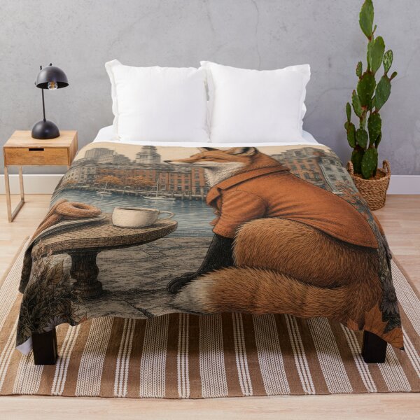 Item preview, Vintage Boston Fox Autumn Coffee designed and sold by CoffeeinBloom.