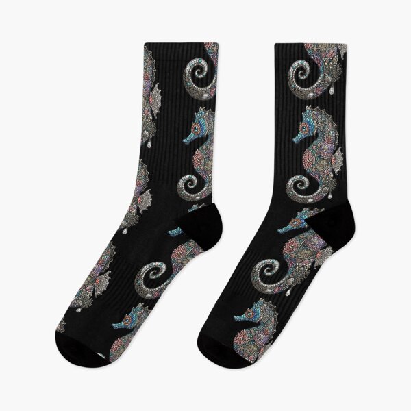 Item preview, Ornamental Seahorse – Whimsical Ocean Art designed and sold by Dogandesighn.