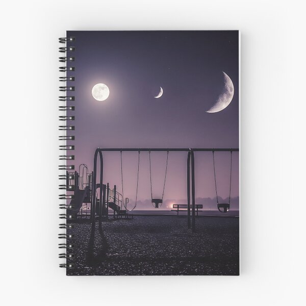 Item preview, Three Moons Playground Night Sky Liminal Space Art designed and sold by Michaelragheb.