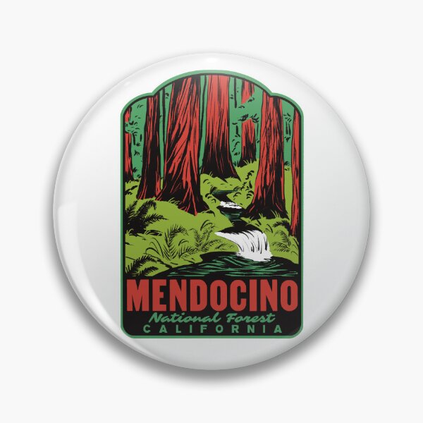 Item preview, Mendocino National Forest California Retro designed and sold by HalpinDesign.