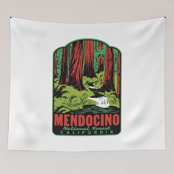 Item preview, Mendocino National Forest California Retro designed and sold by HalpinDesign.