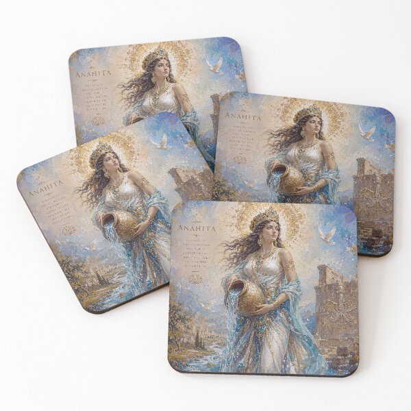 Item preview, Persian Goddess Anahita painting. designed and sold by GalleryKauffeld.