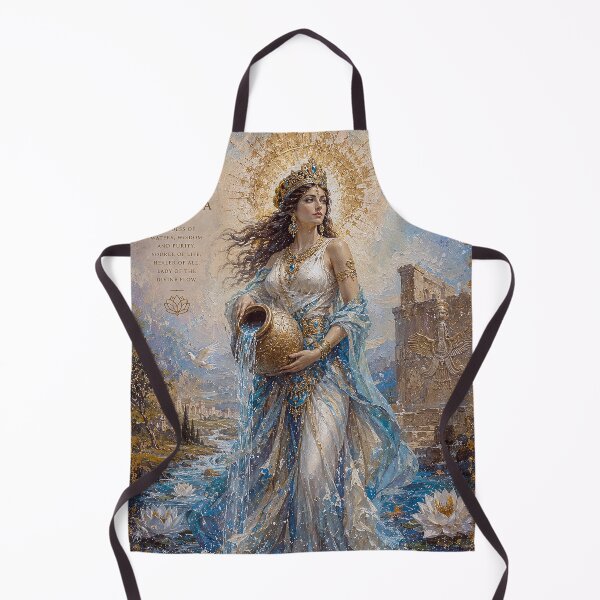 Item preview, Persian Goddess Anahita painting. designed and sold by GalleryKauffeld.