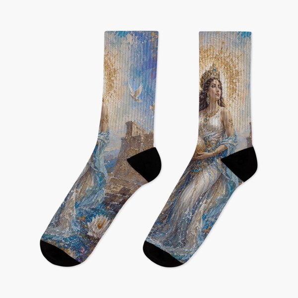 Item preview, Persian Goddess Anahita painting. designed and sold by GalleryKauffeld.