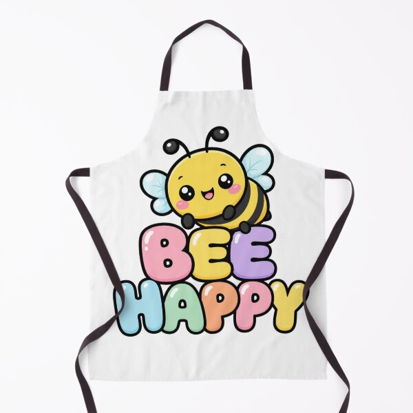 Item preview, Bee Happy Cute Kawaii Bee with Saying designed and sold by BoosterShop.