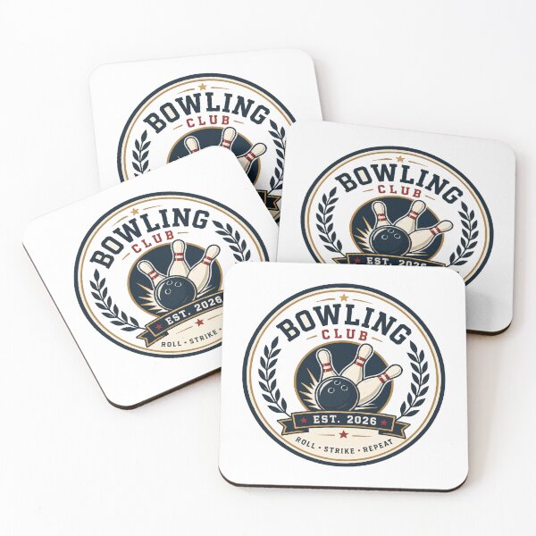 Item preview, Vintage Bowling Club Badge Retro Ten Pin Bowling Design for Bowlers designed and sold by WORN.THOUGHTS.