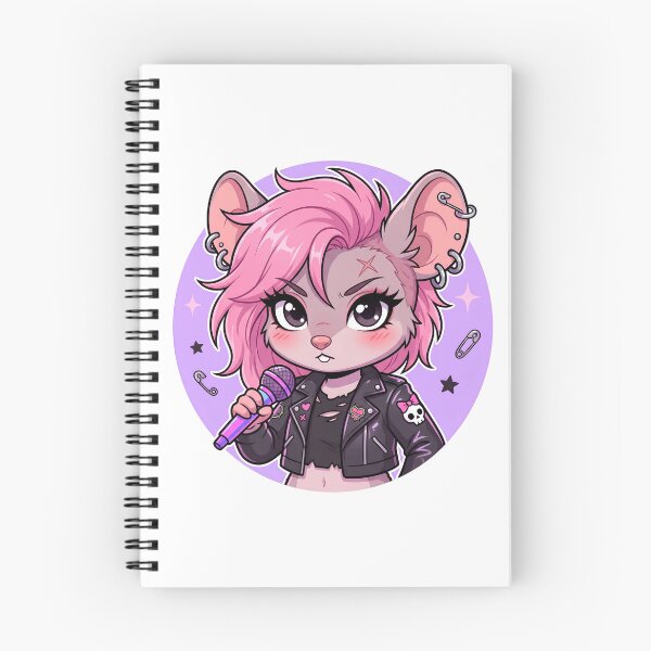 Item preview, Cute Punk Rat Girl - Kawaii Riot Grrrl Chibi Rocker designed and sold by CaliLuminos.