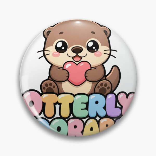 Item preview, Otterly Adorable Cute Kawaii Otter with Heart designed and sold by BoosterShop.