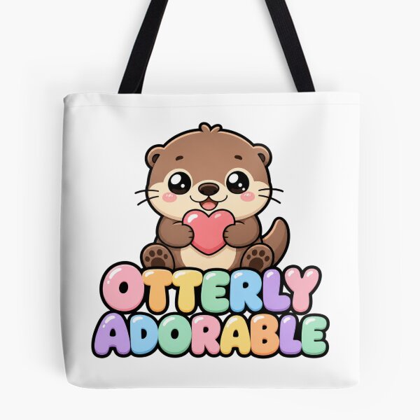 Item preview, Otterly Adorable Cute Kawaii Otter with Heart designed and sold by BoosterShop.