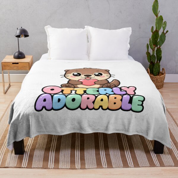 Item preview, Otterly Adorable Cute Kawaii Otter with Heart designed and sold by BoosterShop.