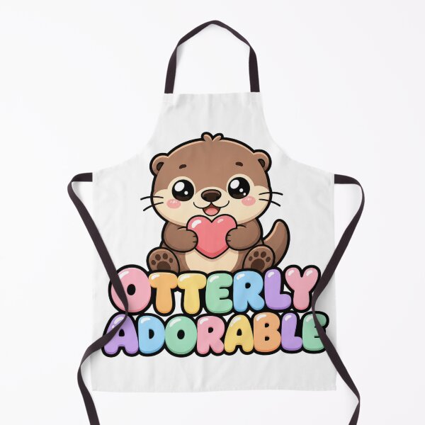 Item preview, Otterly Adorable Cute Kawaii Otter with Heart designed and sold by BoosterShop.