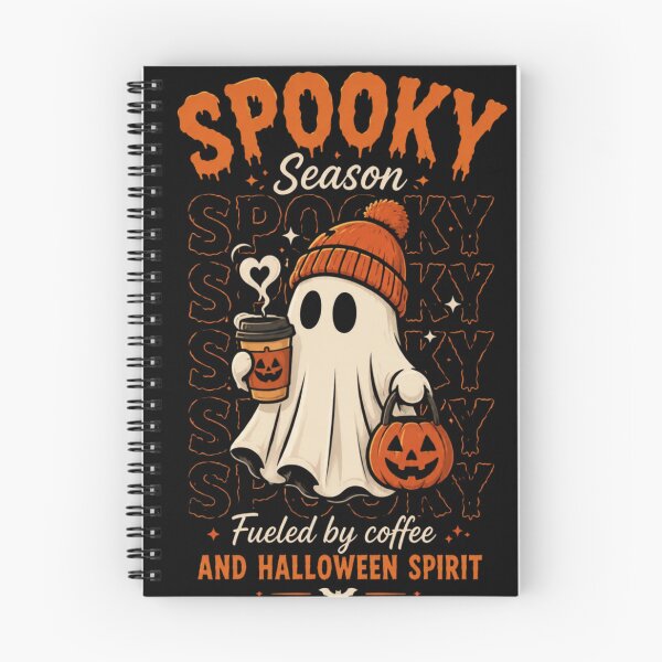 Item preview, Cute Ghost Fueled by Coffee Halloween designed and sold by M.Store.