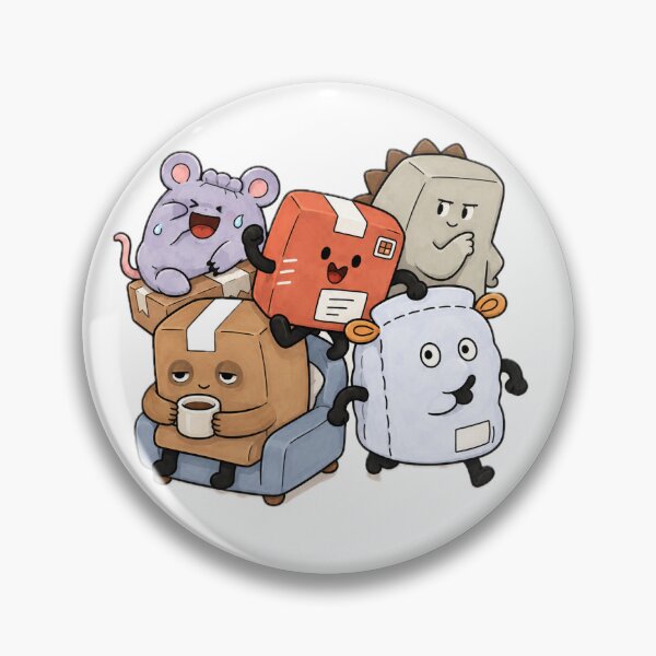 Item preview, Cute Parcel Animals Coffee Break & Happy Workday⁠ designed and sold by PackFeelStudio.