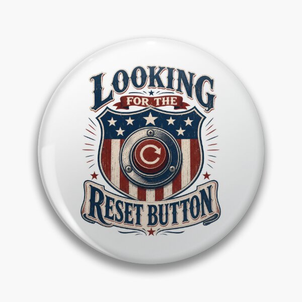 Item preview, Looking for the Reset Button Retro American designed and sold by AntiqueImages.
