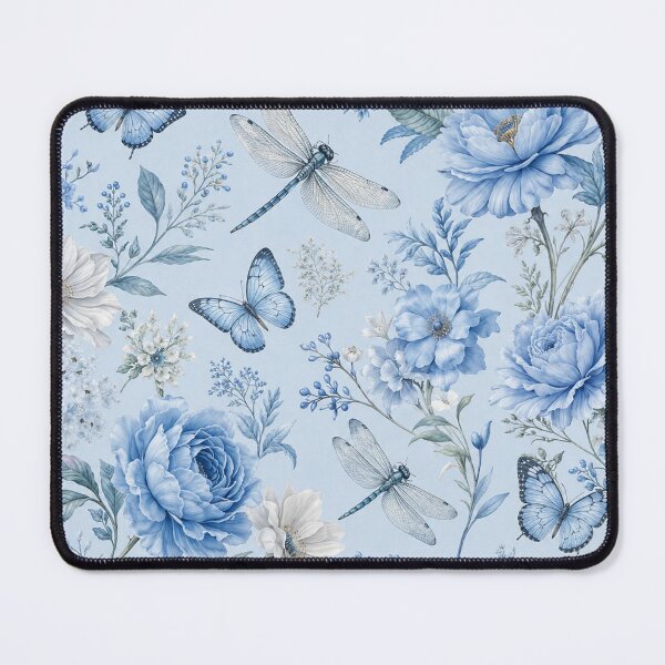 Item preview, Elegant Floral Butterflies & Dragonflies Pattern designed and sold by YanezFranco.