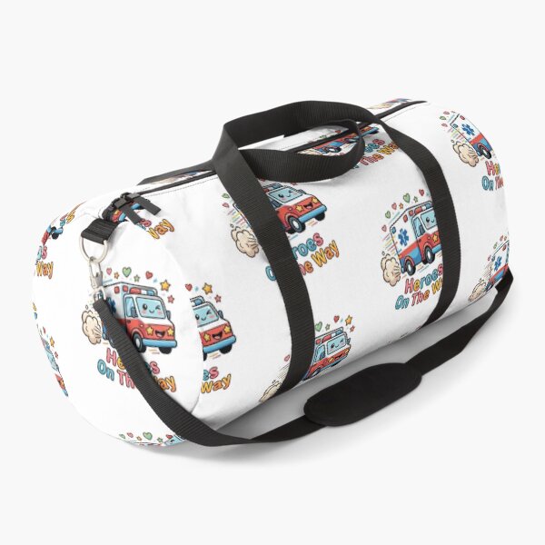 Item preview, Heroes On The Way Cute Ambulance Pediatric Transport Nurse Sticker designed and sold by Nurse Craft Studio.