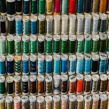 Artwork thumbnail, Colorful Sewing Thread Pattern by VolcanoMist