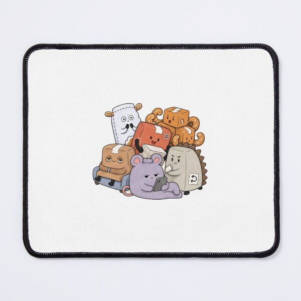 Item preview, Cute Octopus Box & Parcel Animals Busy Office Crew designed and sold by PackFeelStudio.