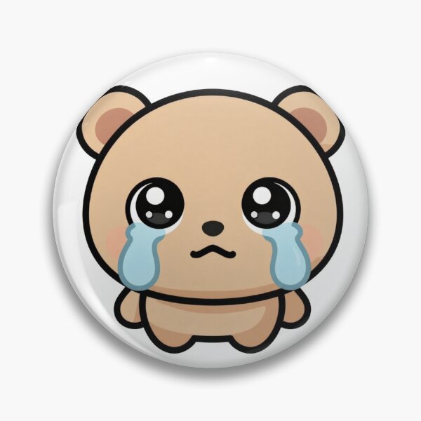 Item preview, Cute Crying Kawaii Bear Cartoon | Adorable Sad Bear Sticker & Gift Design designed and sold by Rood-Art-Studio.