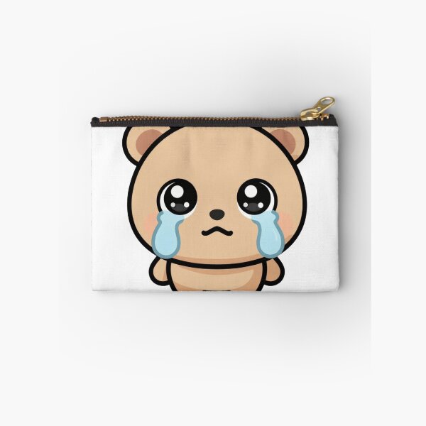 Item preview, Cute Crying Kawaii Bear Cartoon | Adorable Sad Bear Sticker & Gift Design designed and sold by Rood-Art-Studio.