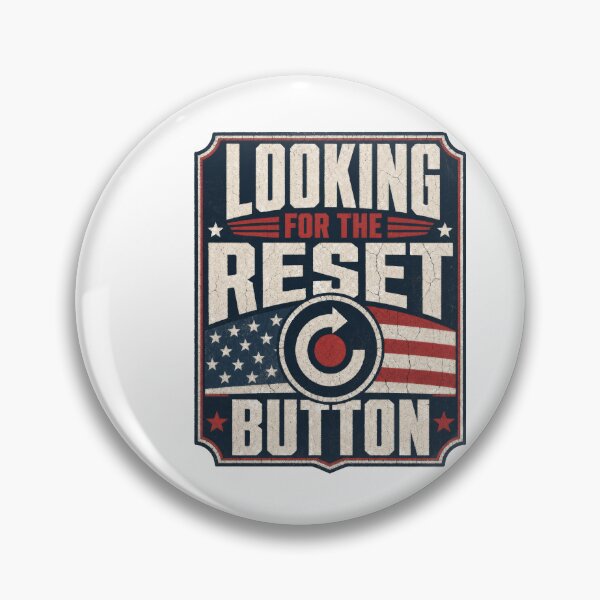 Item preview, Looking for the Reset Button Bold American Flag designed and sold by AntiqueImages.