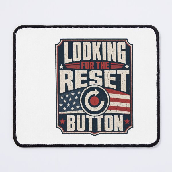 Item preview, Looking for the Reset Button Bold American Flag designed and sold by AntiqueImages.