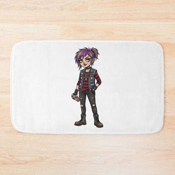 Item preview, Punk Goth Girl Cartoon | Alternative Fashion Illustration | Emo Aesthetic Character | Graffiti Streetwear Art | Gothic Sticker Design designed and sold by Bhaskar Digital Art.