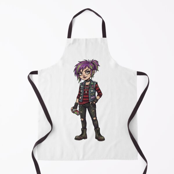 Item preview, Punk Goth Girl Cartoon | Alternative Fashion Illustration | Emo Aesthetic Character | Graffiti Streetwear Art | Gothic Sticker Design designed and sold by Bhaskar Digital Art.